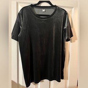 Old navy Grey Velvet Top